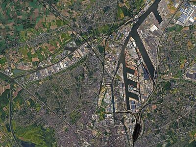 Situatieplan bedrijfsgebouw Gent