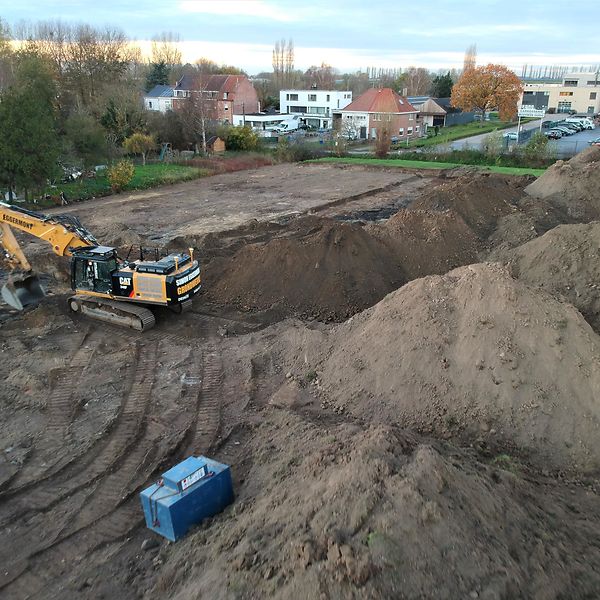 Voorbereidende grondwerken gestart in Lieve Gardens